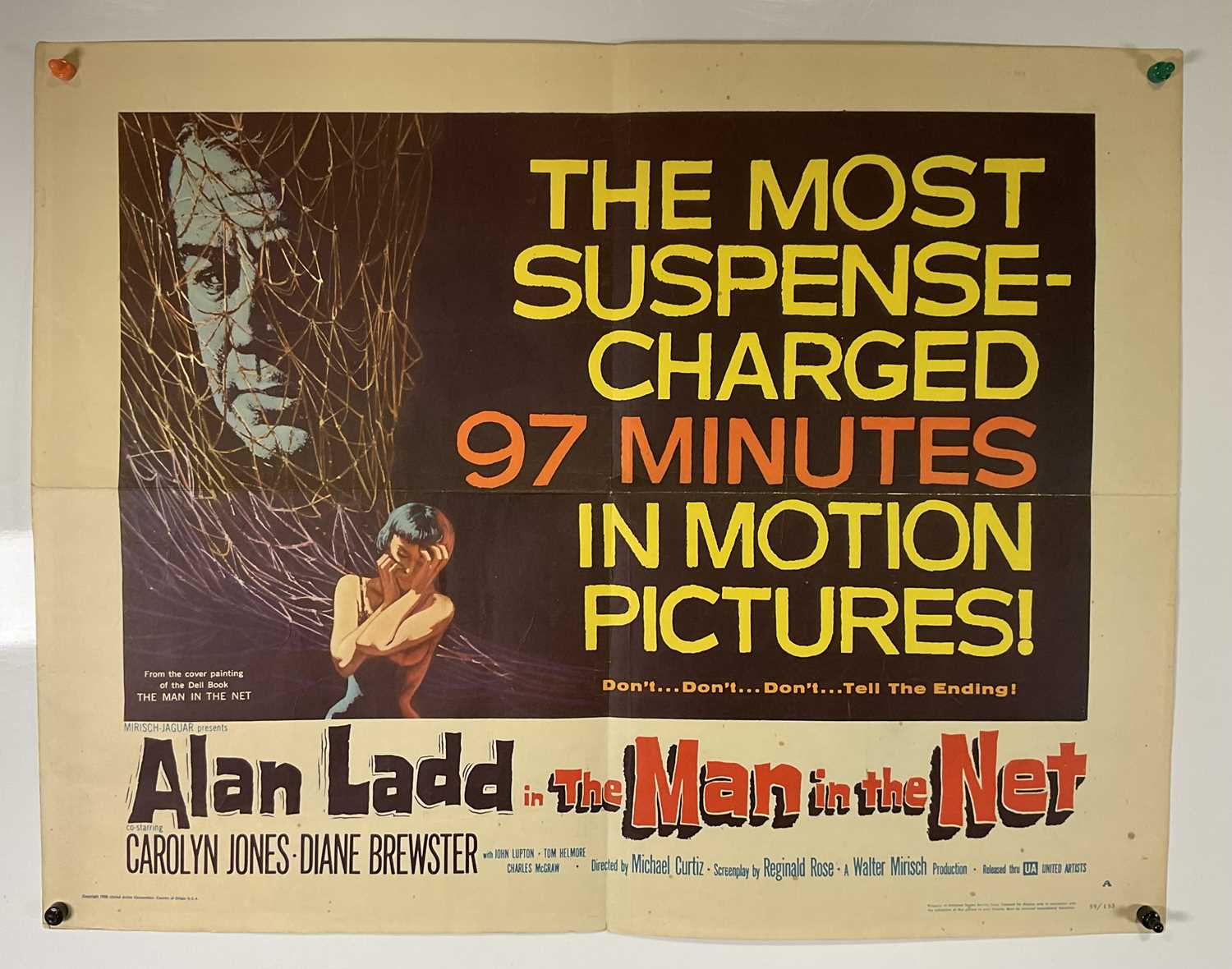 THE MAN IN THE NET (1959) US half sheet together with an exhibitors campaign book, Alan Ladd - Image 2 of 3