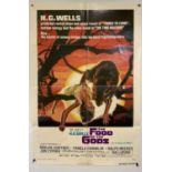FOOD OF THE GODS (1976) US one sheet, H.G. Wells adaptation, Drew Struzan artwork, folded.