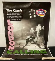 THE CLASH - London Calling - A London Museum Exhibition bus stop poster from 2019 (rolled)