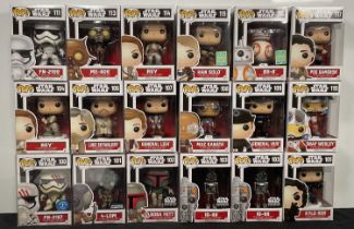 STAR WARS - A group of Star Wars Funko Pops to include: FN-2187 #100 Underground Toys Exclusive,
