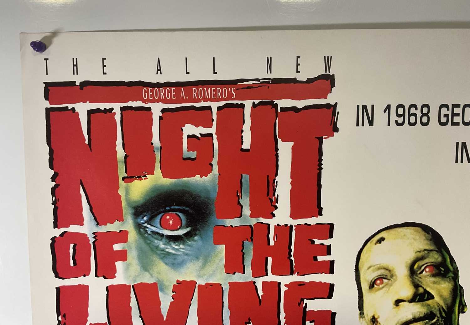 NIGHT OF THE LIVING DEAD (1993) UK Quad film poster, rolled - Image 3 of 6