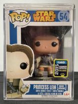 STAR WARS - A Princess Leia (Boushh Unmasked) #54 vaulted Funko Pop vinyl bobble-head, 2015 San