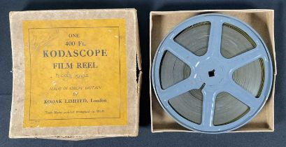 WALT DISNEY - A 16mm Kodascope Film Reel showing three Mickey Mouse short films - 'The Haunted