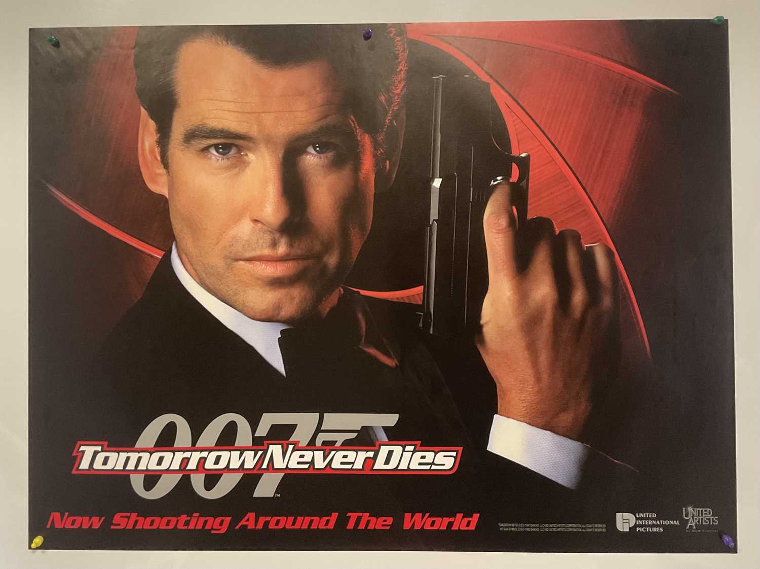 TOMORROW NEVER DIES (1997) set of 4 advance and regular UK quads and one sheets, one sheet has - Image 5 of 5