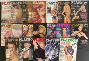 Top Shelf Collectibles - A group of vintage PLAYBOY adult men's lifestyle magazine ranging from