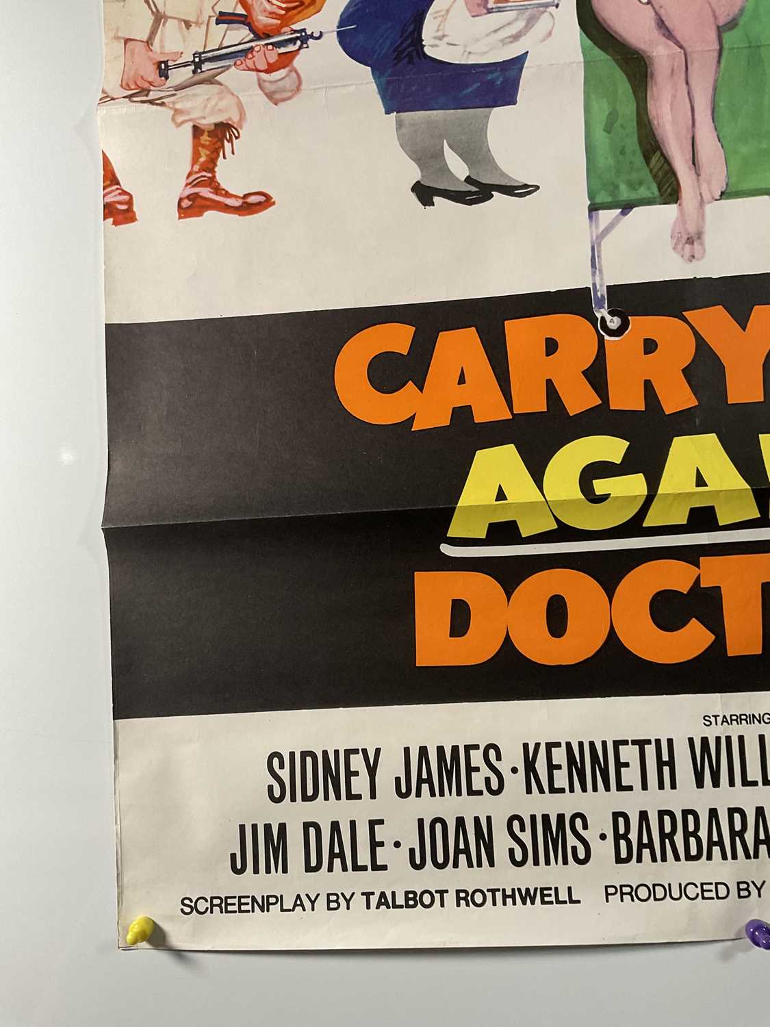 CARRY ON AGAIN DOCTOR (1969) UK One-Sheet movie poster, artwork by Arnaldo Putzu, rolled, previously - Image 5 of 6