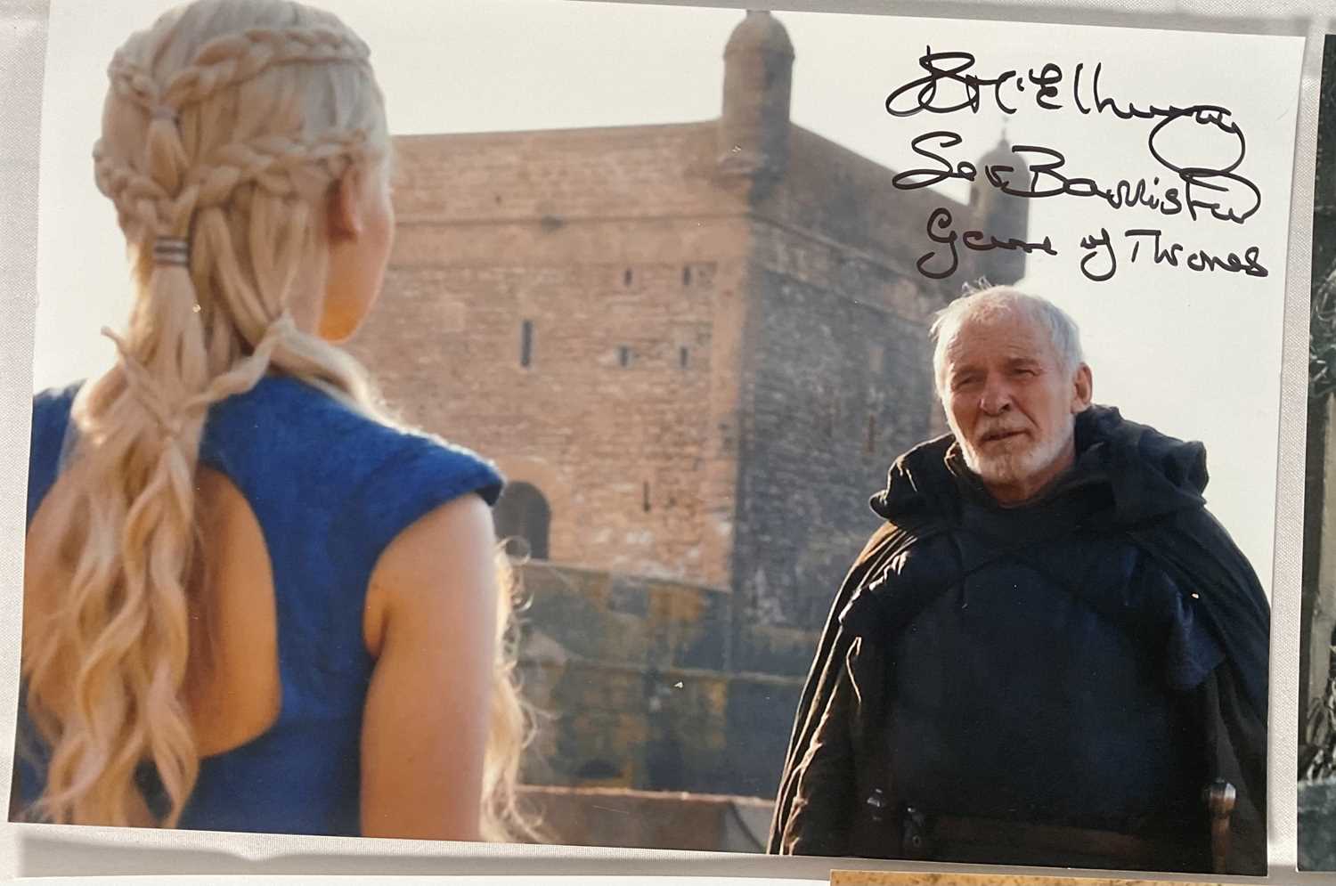 A group of ten GAME OF THRONES promotional stills signed by Ian McElhinney who played the - Image 4 of 5