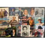 A group of colour photographs signed by male celebrities to include DAVID HASSELHOFF, MICHAEL
