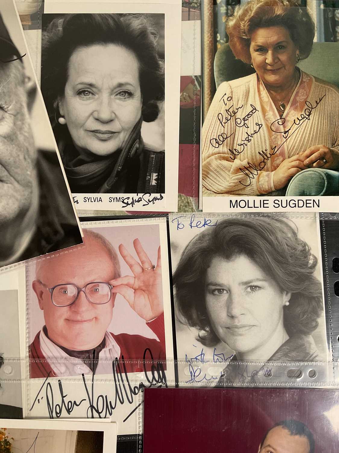 A large quantity of small photographs, autograph cards and other mixed media, signed by various - Image 6 of 6