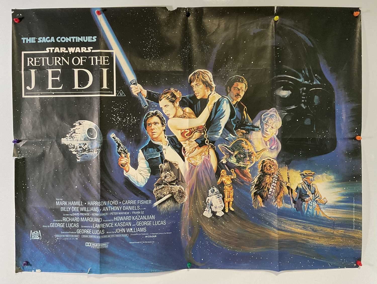 STAR WARS EPISODE VI: RETURN OF THE JEDI (1983) UK Quad film poster, Ewok style artwork by Josh