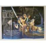 STAR WARS EPISODE VI: RETURN OF THE JEDI (1983) UK Quad film poster, Ewok style artwork by Josh