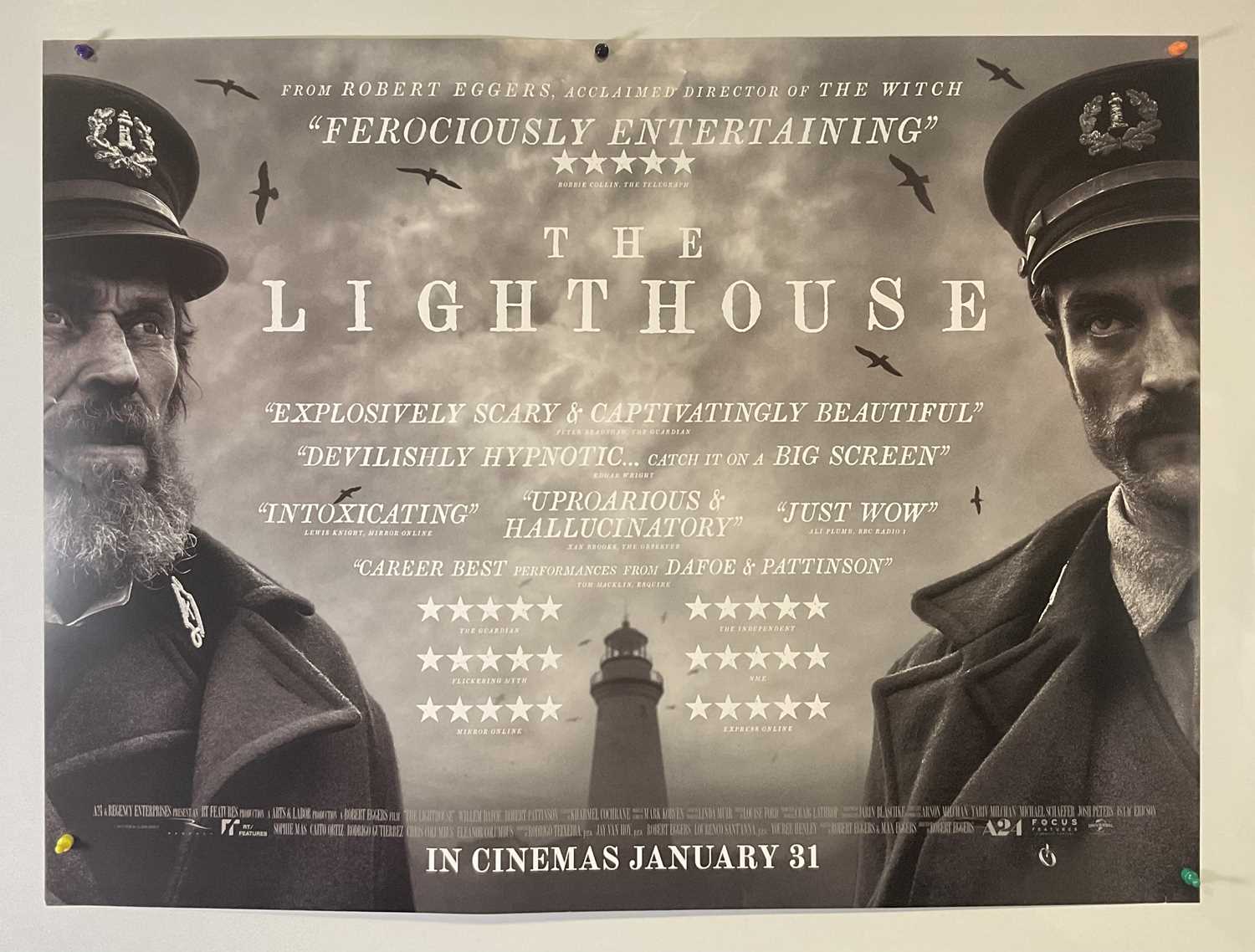 THE LIGHTHOUSE (2019) UK Quad film poster, nautical mystery thriller starring Willem Defoe and