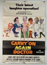 CARRY ON AGAIN DOCTOR (1969) UK One-Sheet movie poster, artwork by Arnaldo Putzu, rolled, previously