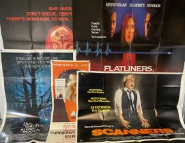 A group of Horror movie poster to include SCANNERS (1981) UK Quad, PROPHECY (1979) UK Quad,