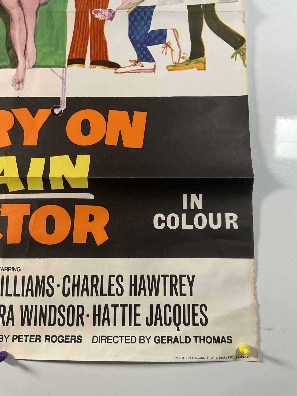 CARRY ON AGAIN DOCTOR (1969) UK One-Sheet movie poster, artwork by Arnaldo Putzu, rolled, previously - Image 3 of 6