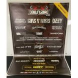 A bus stop poster for DOWNLOAD FESTIVAL 2018 Featuring AVENGED SEVENFOLD, GUNS N ROSES, OZZY