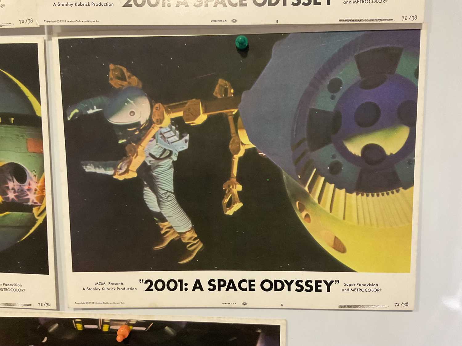 A set of 8 lobby cards for the 1972 re-release of 2001: A SPACE ODYSSEY (1968). (8) - Image 3 of 9