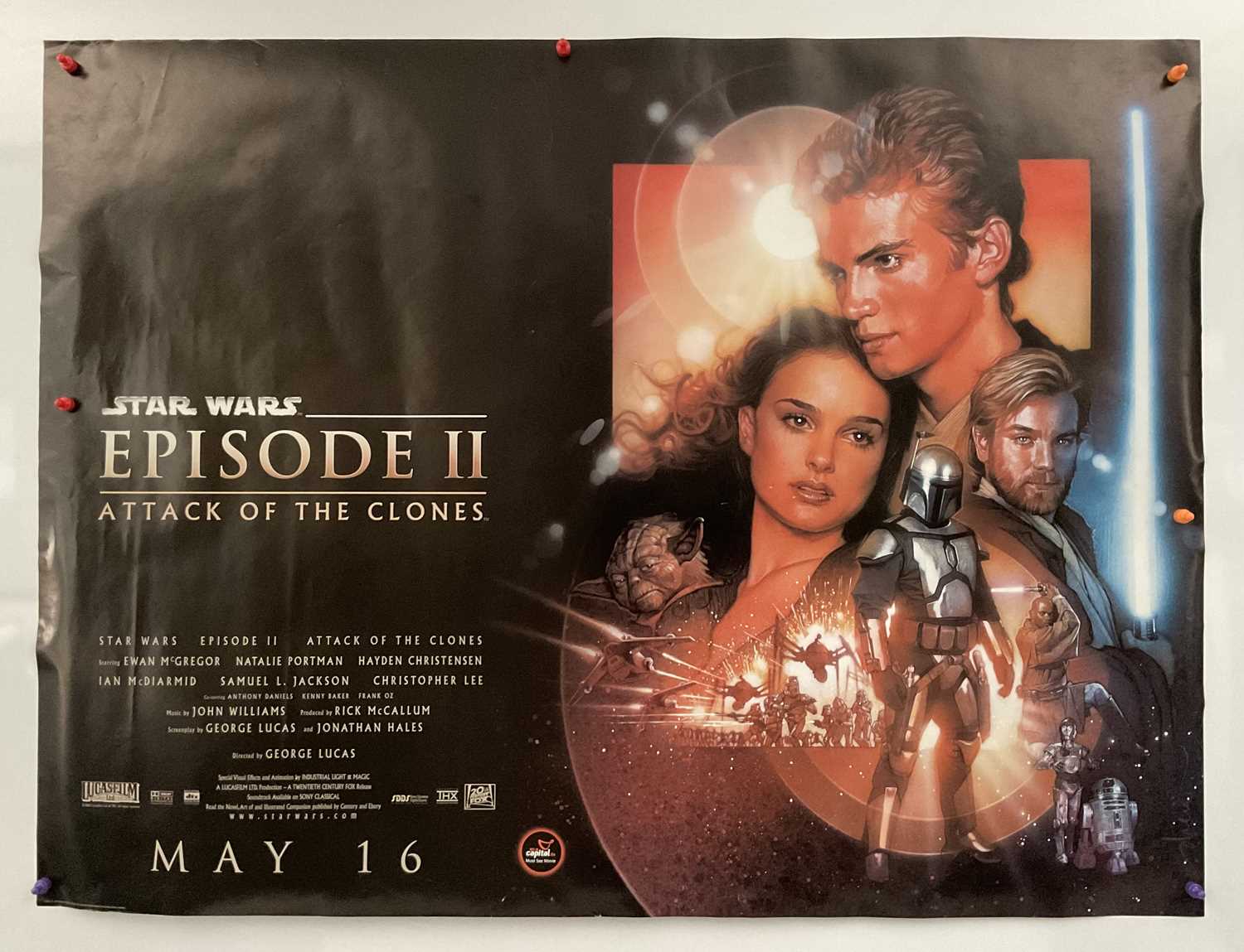 A group of film posters for STAR WARS EPISODES I-III to include: 2 copies of THE PHANTOM MENACE ( - Image 8 of 9