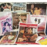 A group of Argentinian movie posters (mostly one sheets c. 1970) include A NICE GIRL LIKE ME, LAS