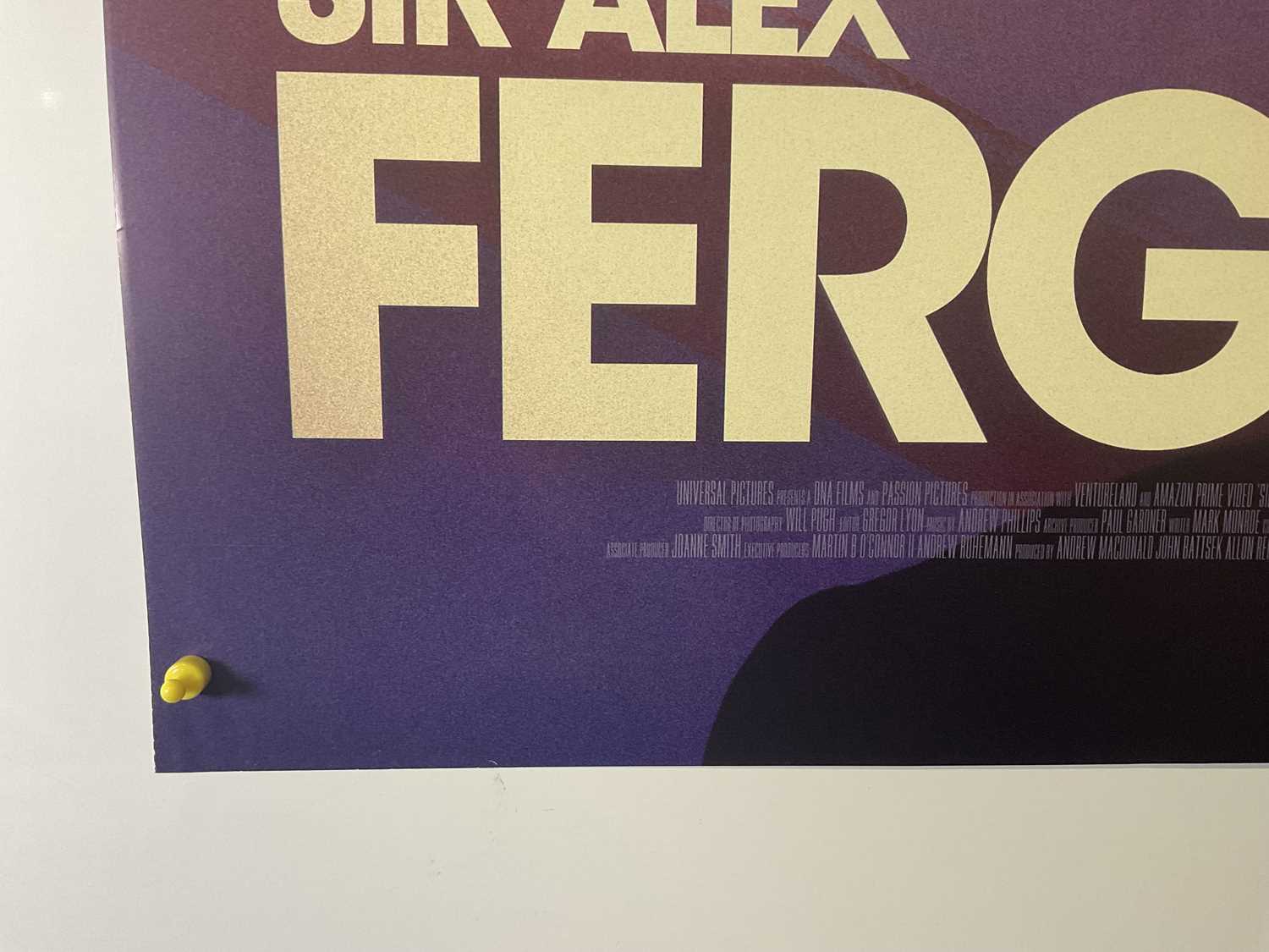 ALEX FERGUSON: NEVER GIVE IN (2021) UK Quad film poster, rolled - Image 2 of 5