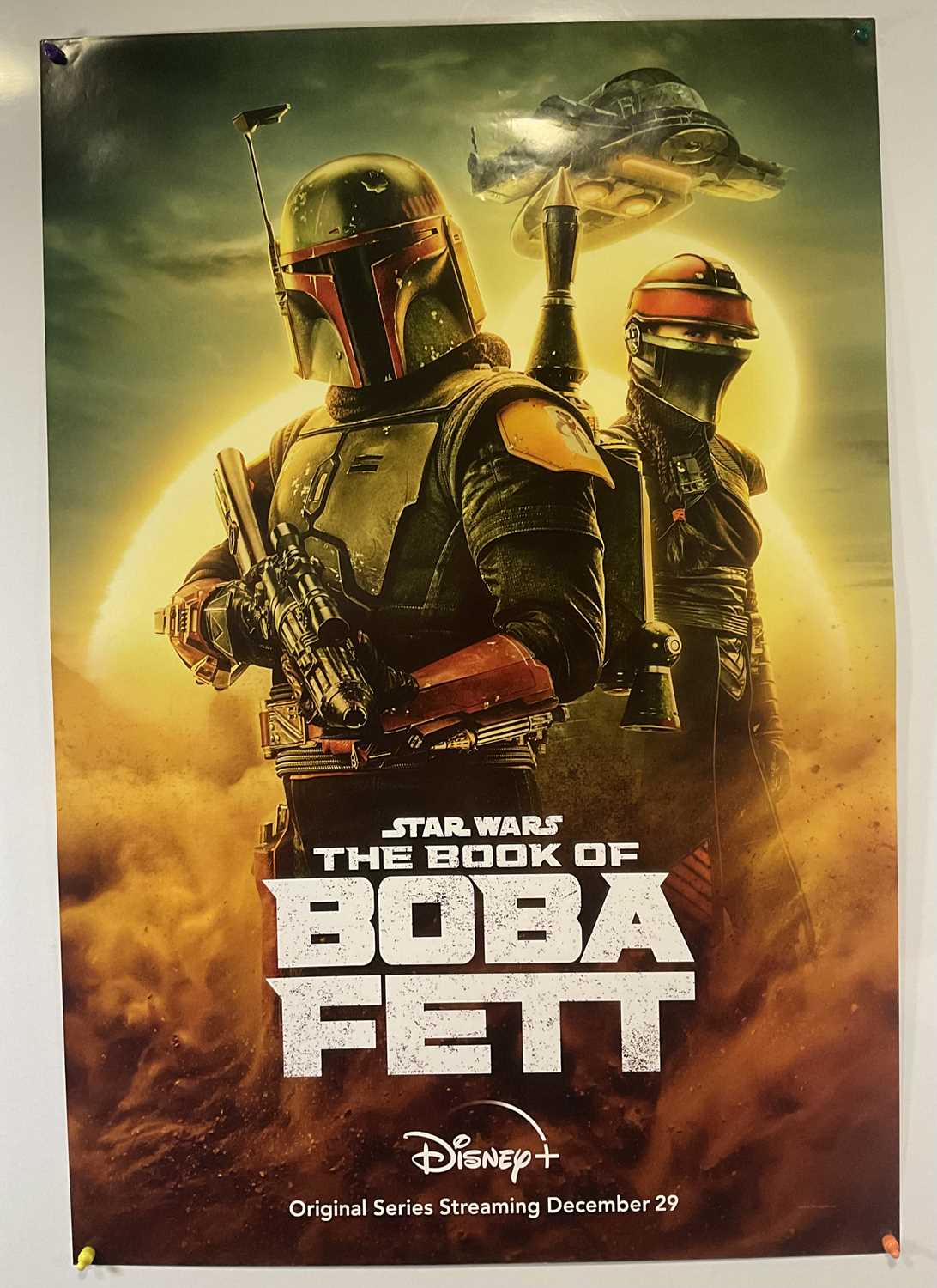 THE BOOK OF BOBA FETT (2022) US advance and regular one sheet film posters, Disney plus STAR WARS TV - Image 2 of 3