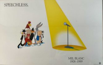 A 1989 Warner Brothers lithograph commemorating the life of legendary voice actor MEL BLANC,