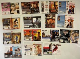 A group of autographed DVD covers to include JERRY BRUCKHEIMER and ED HARRIS (The Rock), ED