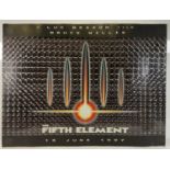 THE FIFTH ELEMENT (1997) UK Quad film poster, Lenticular 3D effect artwork by Brian Bysouth. This