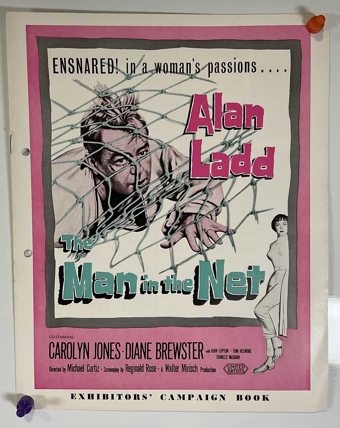 THE MAN IN THE NET (1959) US half sheet together with an exhibitors campaign book, Alan Ladd - Image 3 of 3