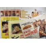 A group of Western movie posters comprising RETURN OF THE SEVEN (1966) UK Quad, rolled, THE