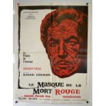 MASQUE OF THE RED DEATH (1964) French Moyenne film poster (24" x 32") Reynold Brown artwork for a