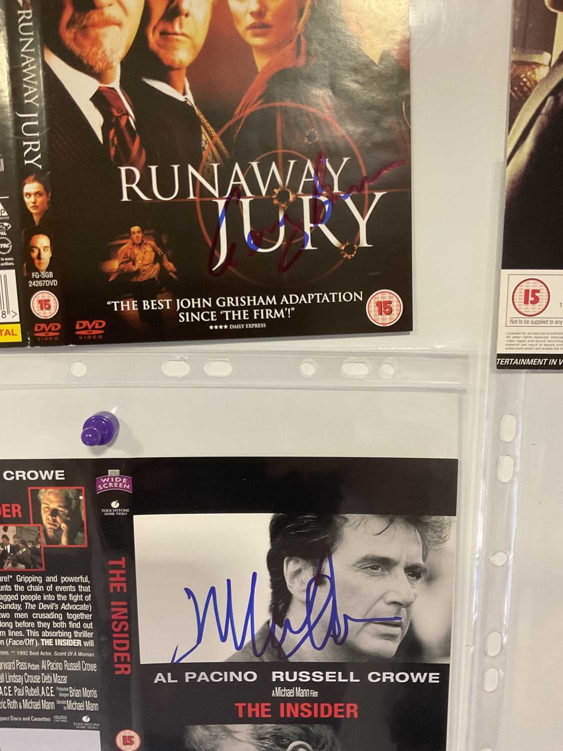 A group of autographed DVD covers to include JERRY BRUCKHEIMER and ED HARRIS (The Rock), ED - Image 6 of 9