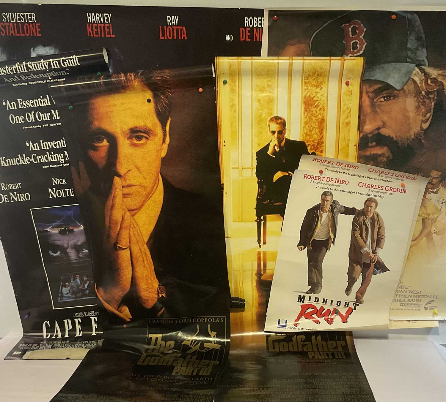 A group of ROBERT DE NIRO and related movie posters to include three THE GODFATHER PART III (1990)