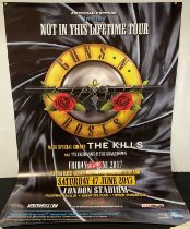 A bus stop poster for the GUNS N ROSES - Not In This Lifetime Tour 2017, London shows, 60" x 40",