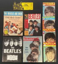 THE BEATLES - a group of Beatles ephemera including an unused theatre ticket for a viewing of A HARD