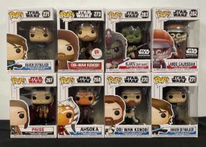 STAR WARS - A group of Star Wars Funko Pops to include Paige #267 white box Ashoka #268 white box