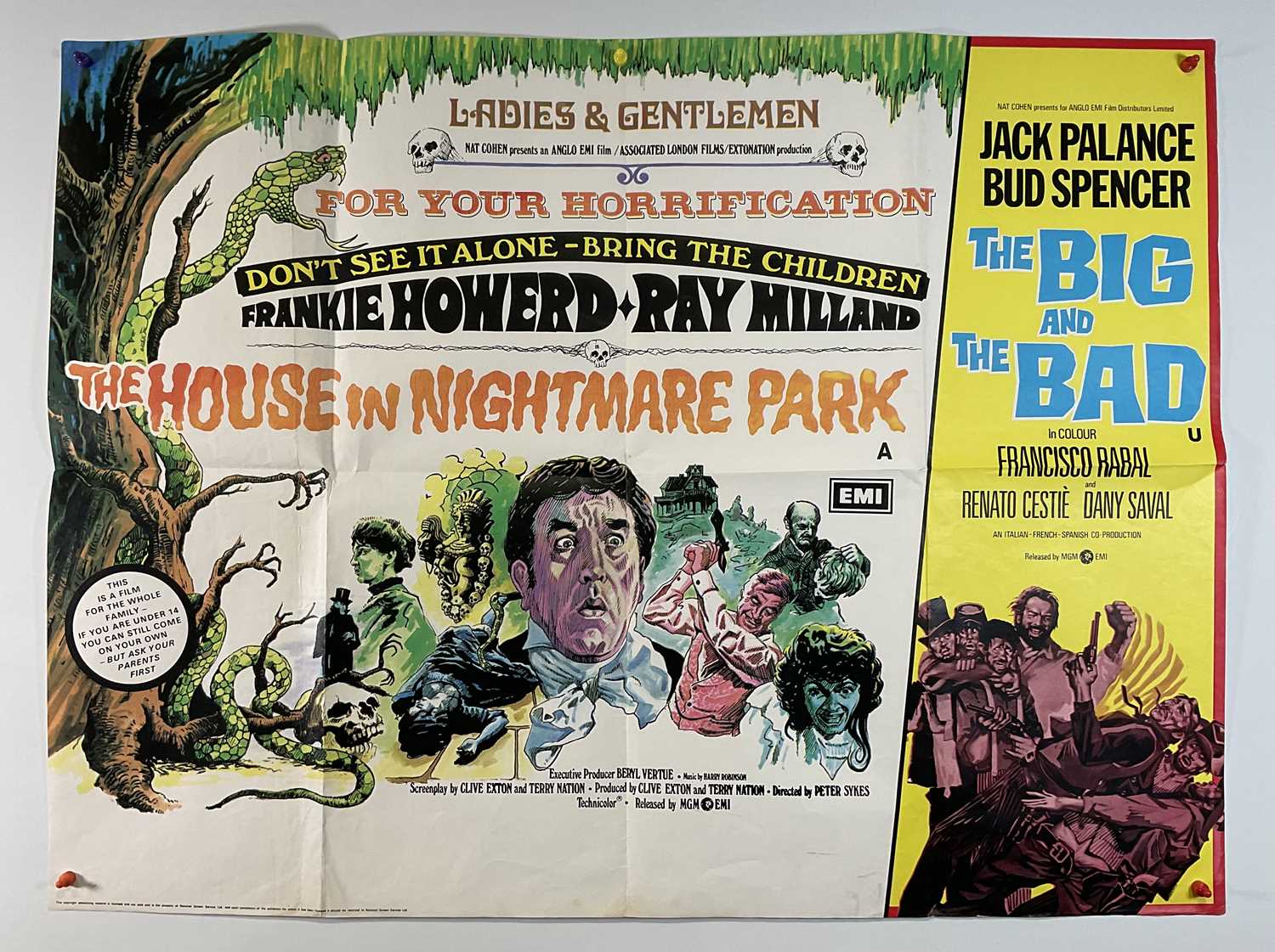 A group of Horror UK Quad film posters comprising TO THE DEVIL A DAUGHTER (1976), THE HOUSE IN - Image 3 of 4