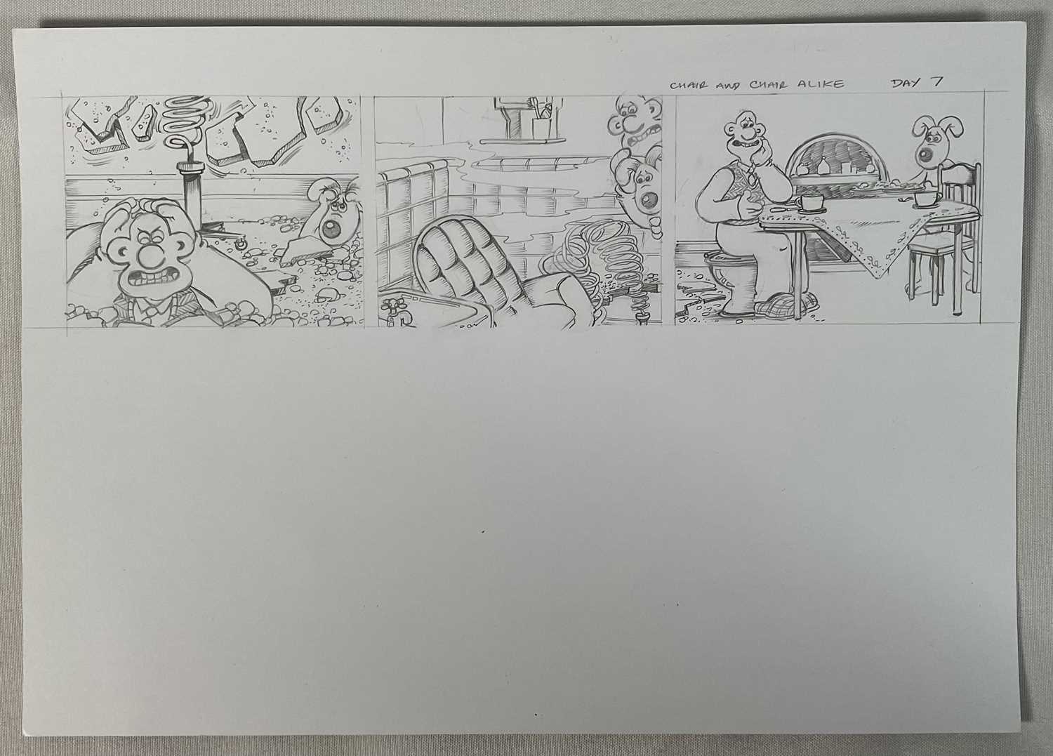 Original Comic Book artwork - 4 pages of WALLACE AND GROMIT artwork by MYCHAILO KAZYBRID, comprising - Image 3 of 5