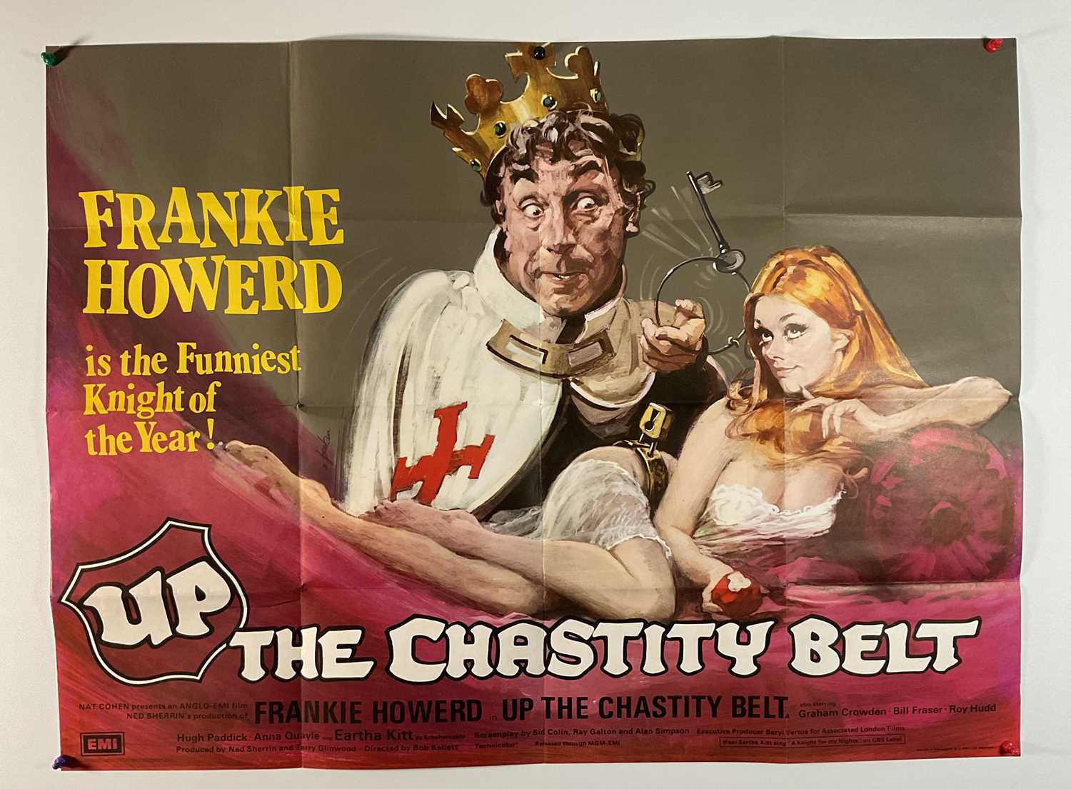 UP THE CHASTITY BELT (1971) and UP THE FRONT (1972) UK Quad film posters, artwork by Arnaldo - Image 3 of 3