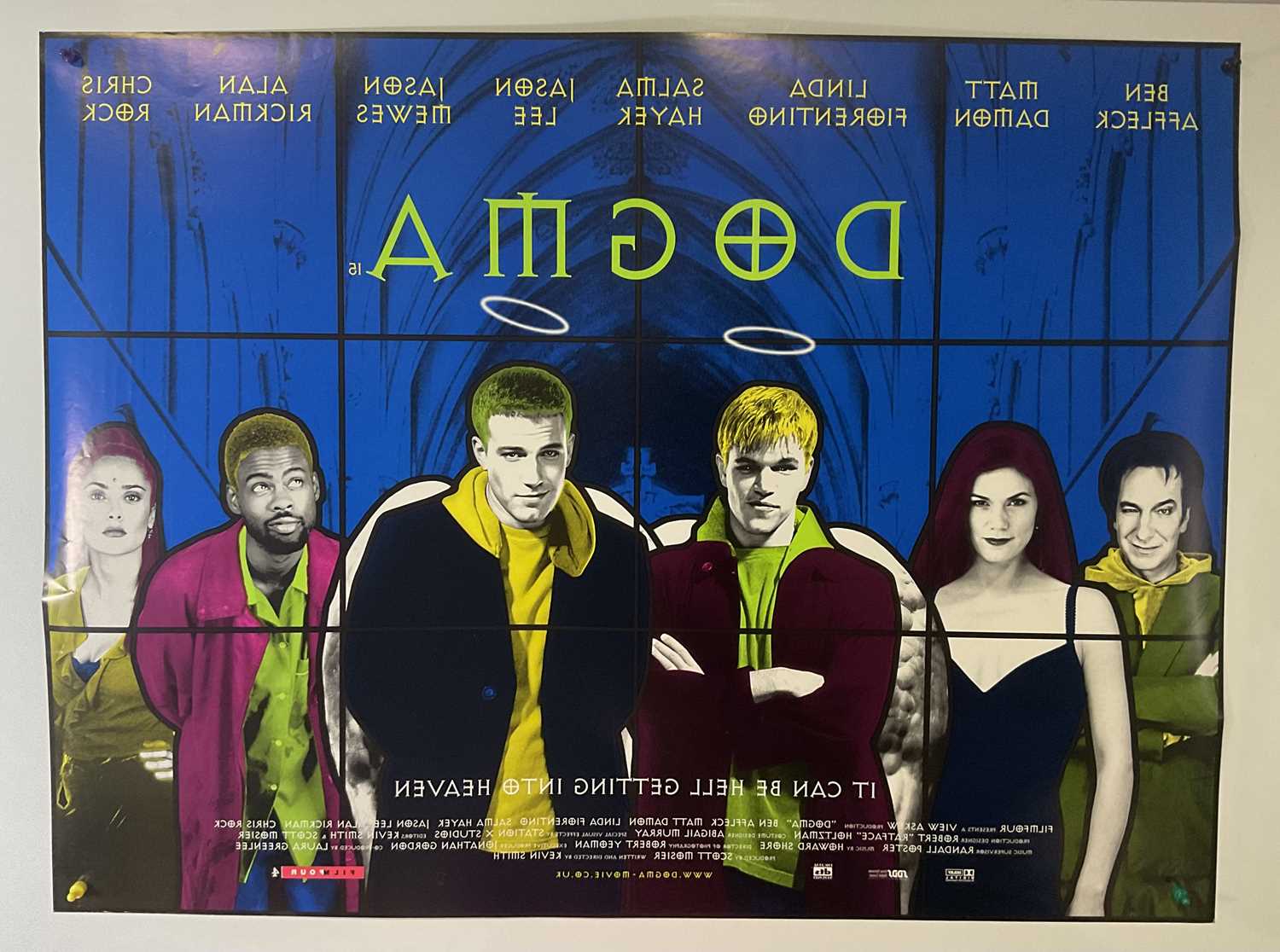 DOGMA (1999) UK Quad and one sheet film posters, striking stained glass effect artwork, rolled (2) - Image 5 of 5