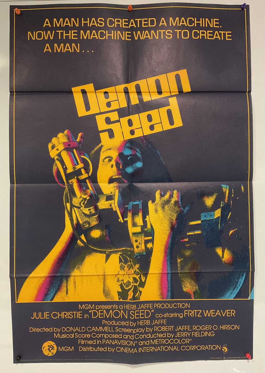 A selection of Horror film posters to include DEMON SEED (1977) US one sheet, SCANNERS (1981), - Image 9 of 15