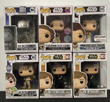 STAR WARS - A group ofStar Wars Funko Pops - THE HEROES, to include Luke Skywalker & Yoda #363 black