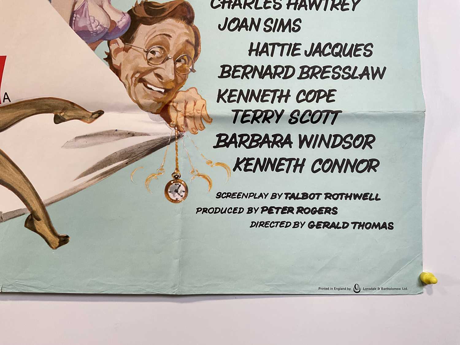 CARRY ON MATRON (1972) UK Quad film poster, folded. - Image 2 of 6
