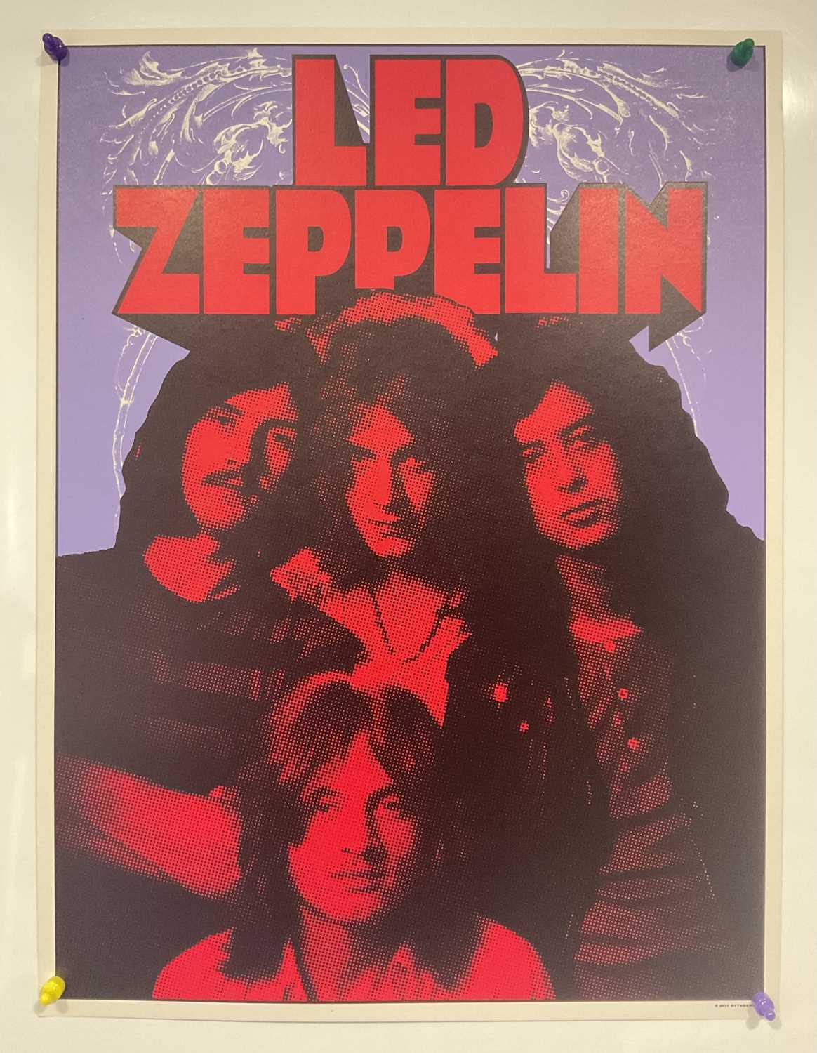 LED ZEPPLIN - A group of lithographs reproducing LED Zepplin tour posters, produced for commercial - Image 2 of 4