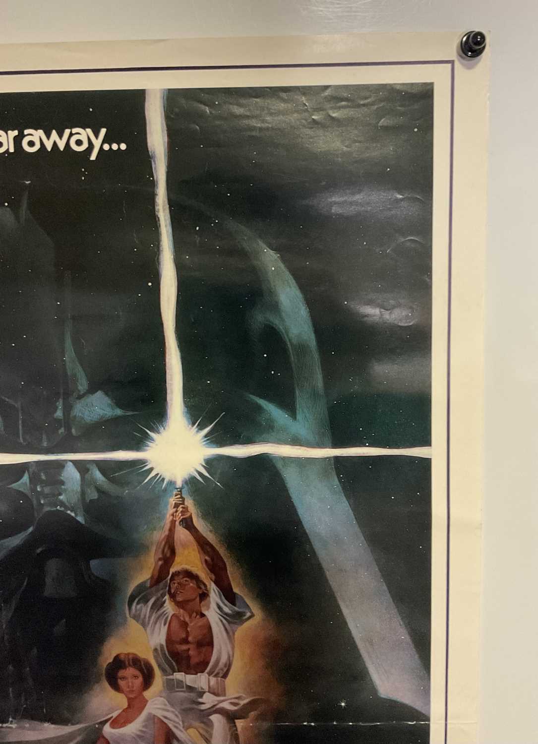 STAR WARS EPISODE IV: A NEW HOPE (1977) Japanese B2 movie poster, Tom Jung artwork, folded. - Image 5 of 7
