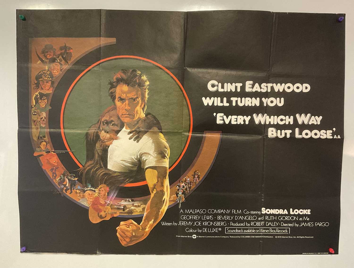 CLINT EASTWOOD - A group of four film posters comprising THE EIGER SANCTION (1975) 60" x 40" - Image 2 of 5