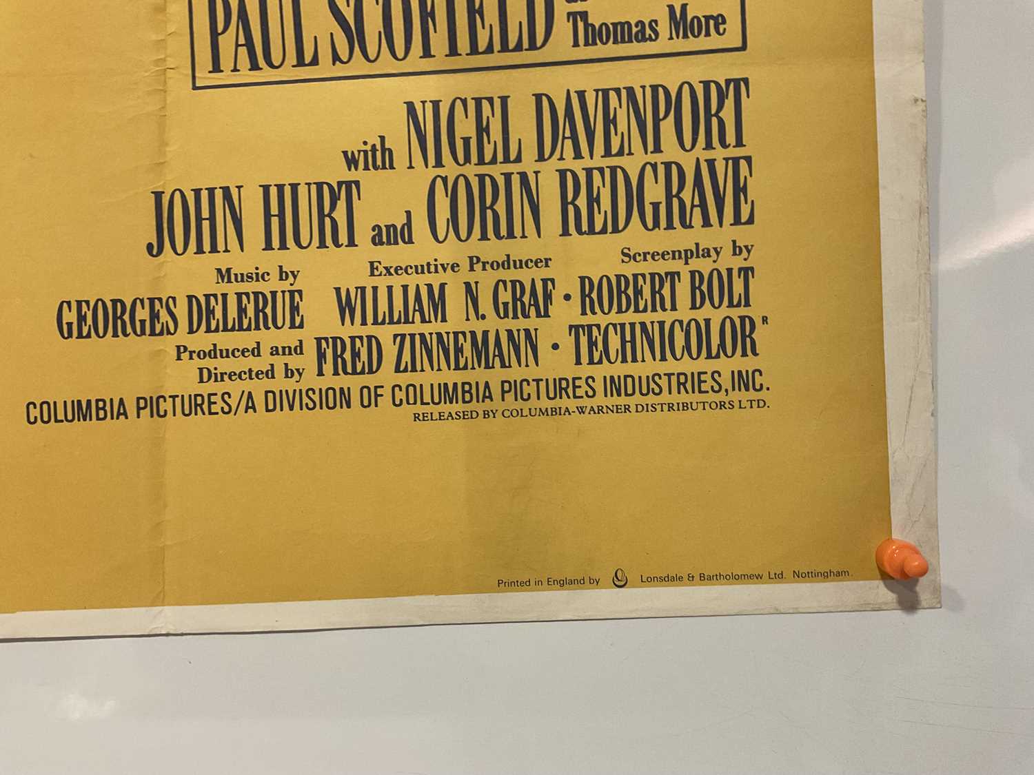 A MAN FOR ALL SEASONS (1966) Review style UK Quad film poster, folded - Image 2 of 6