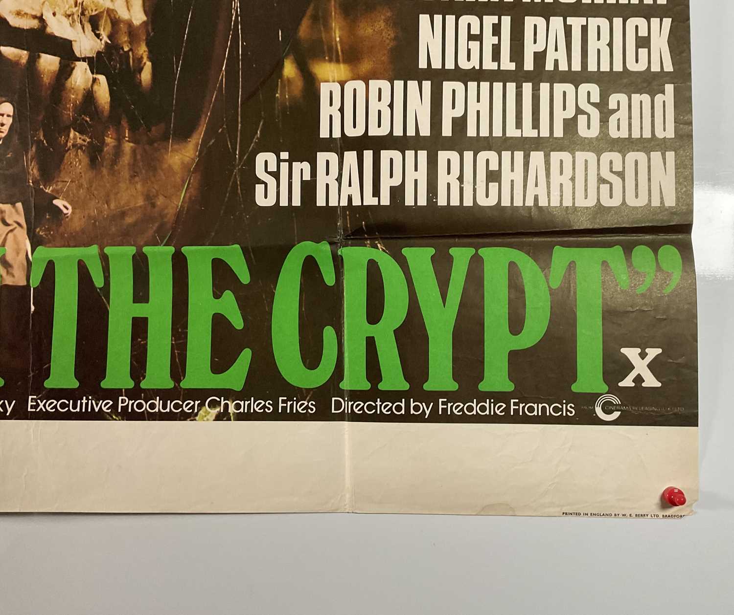 TALES FROM THE CRYPT (1972) UK Quad film poster, Horror starring Peter Cushing, folded. - Image 3 of 7
