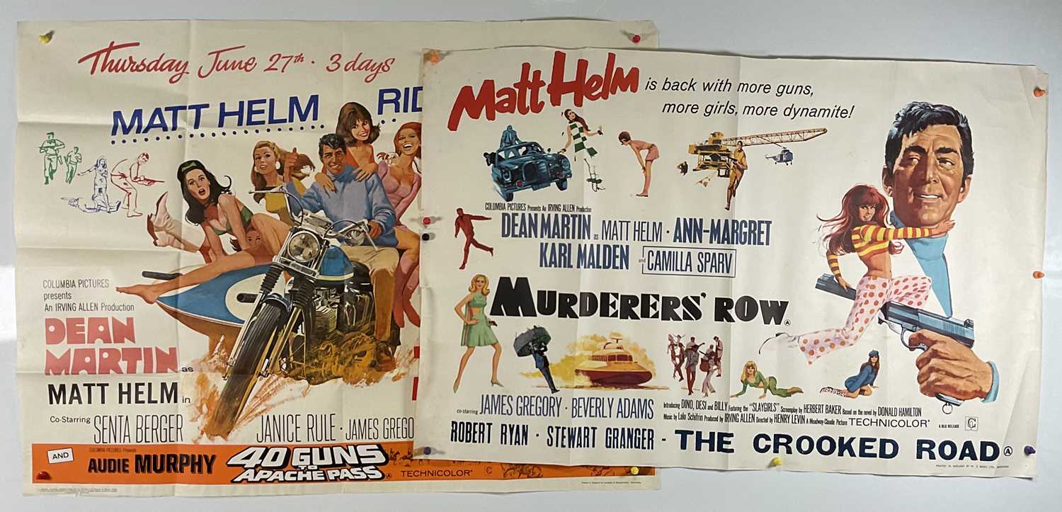 A pair of film posters comprising MURDERERS' ROW (1966) UK Quad, folded then rolled, together with