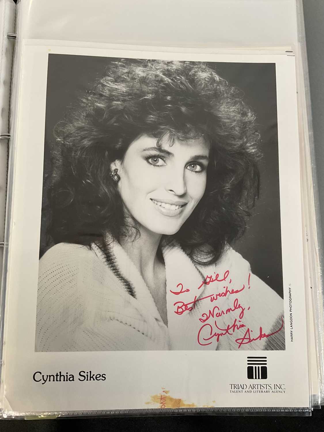A folder containing 80+ celebrity autographs including sports stars, musicians, actors and TV - Image 7 of 7